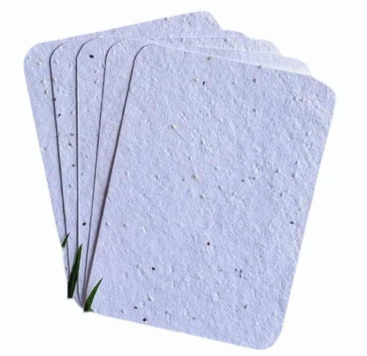 White Plantable Seed Paper Sheet, For Greeting Cards, GSM: 150 GSM